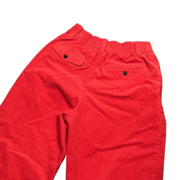 Uniqlo x Marni Orange Corduroy Wide Leg Pleated Pants Womens Medium - Picture 4 of 8